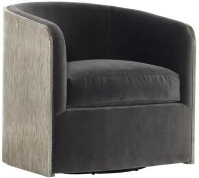 Bernhardt Eliot Fabric Swivel Barrel Chair