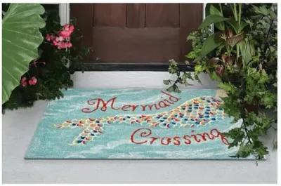 Trans Ocean Frontporch Mermaid Crossing Water Doormat