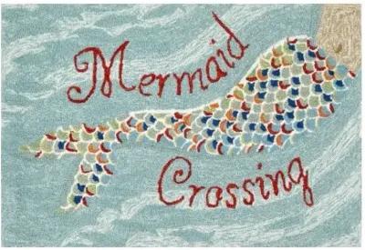 Trans Ocean Frontporch Mermaid Crossing Water Doormat