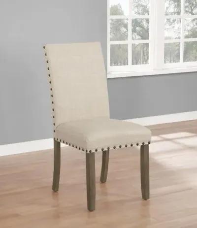 Coaster Ralland Upholstered Dining Side Chair Beige