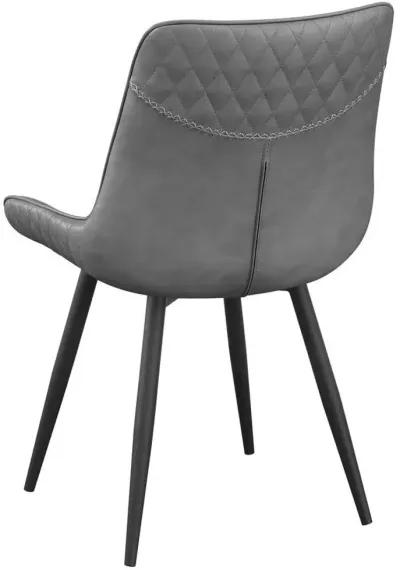 Brassie Upholstered Swivel Dining Side Chair Grey