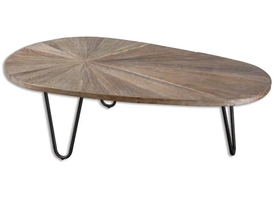 LEVENI WEATHERED GRAY COFFEE TABLE