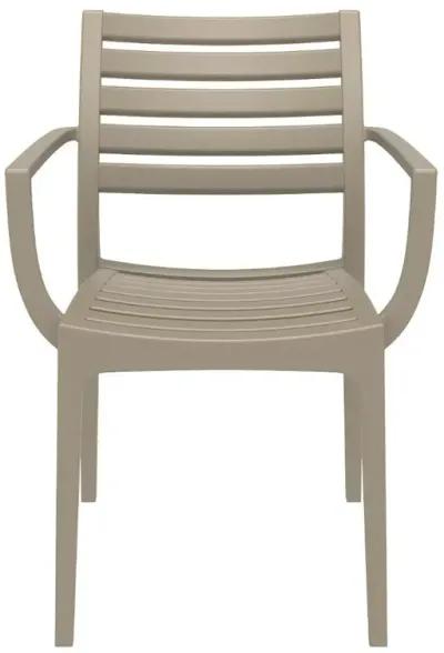 Compamia Artemis Outdoor Dining Arm Chair Taupe