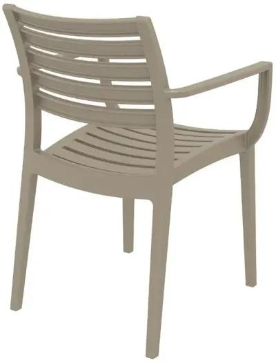 Compamia Artemis Outdoor Dining Arm Chair Taupe