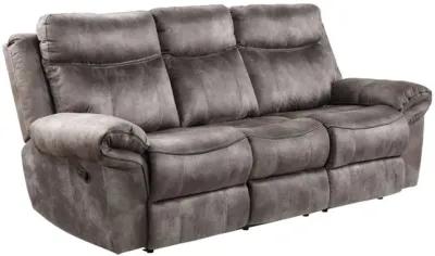 Steve Silver Nashville Manual Reclining Sofa with Drop-Down Console Grey