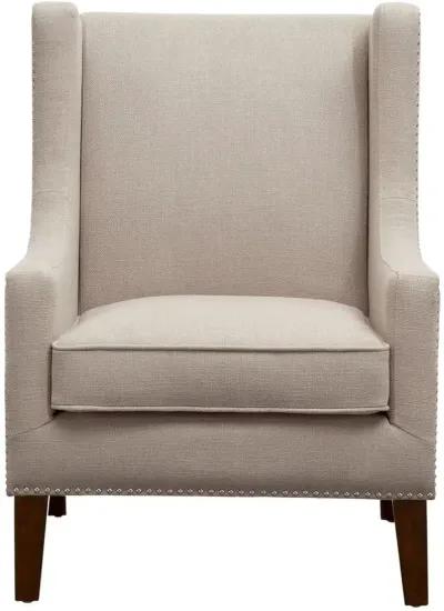 Olliix Madison Park Linen Barton Wing Chair