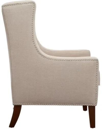 Olliix Madison Park Linen Barton Wing Chair