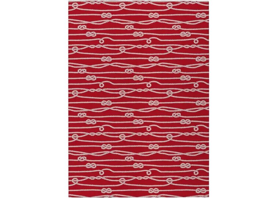 HARBOR RED 5'X8' AREA RUG