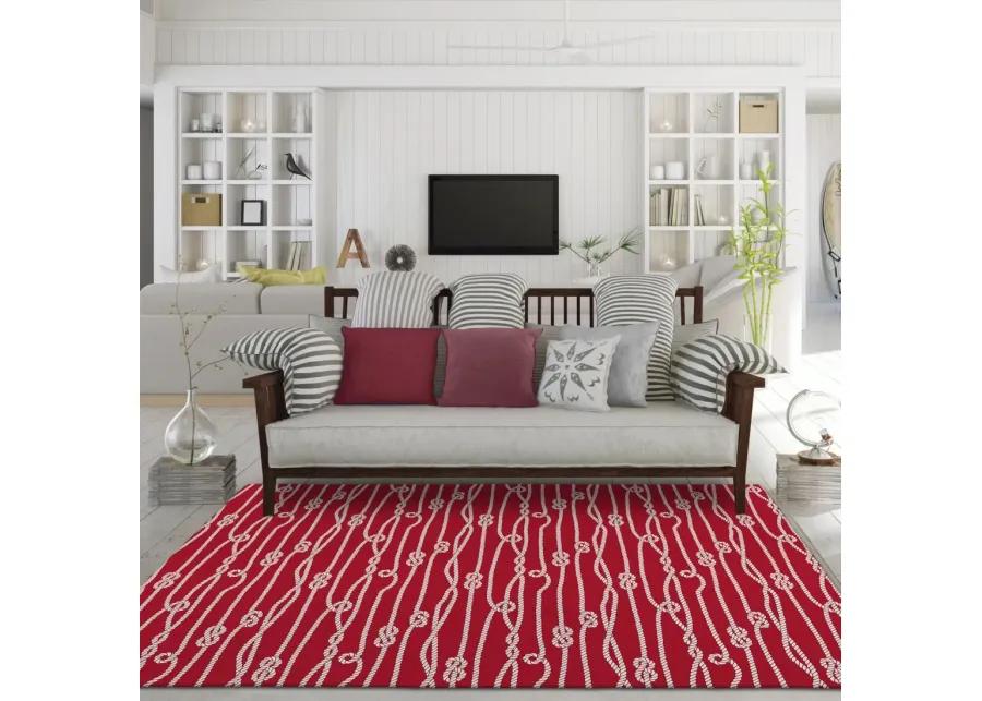 HARBOR RED 5'X8' AREA RUG