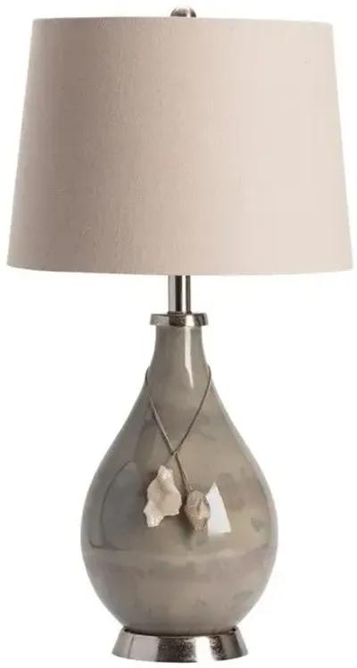 Crestview Claire Beige/Off-White Table Lamp