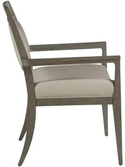 Artistica Home by Lexington Cohesion Program Nico 19.75 Inch Upholstered Wood Armchair Light Brown/Beige