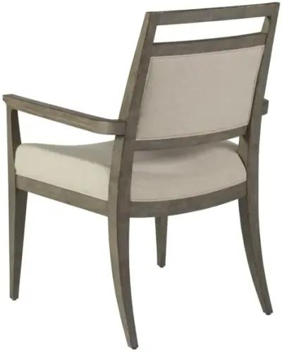 Artistica Home by Lexington Cohesion Program Nico 19.75 Inch Upholstered Wood Armchair Light Brown/Beige