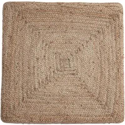 BISCAYNE WOVEN JUTE SQUARE COFFEE TABLE IN NATURAL