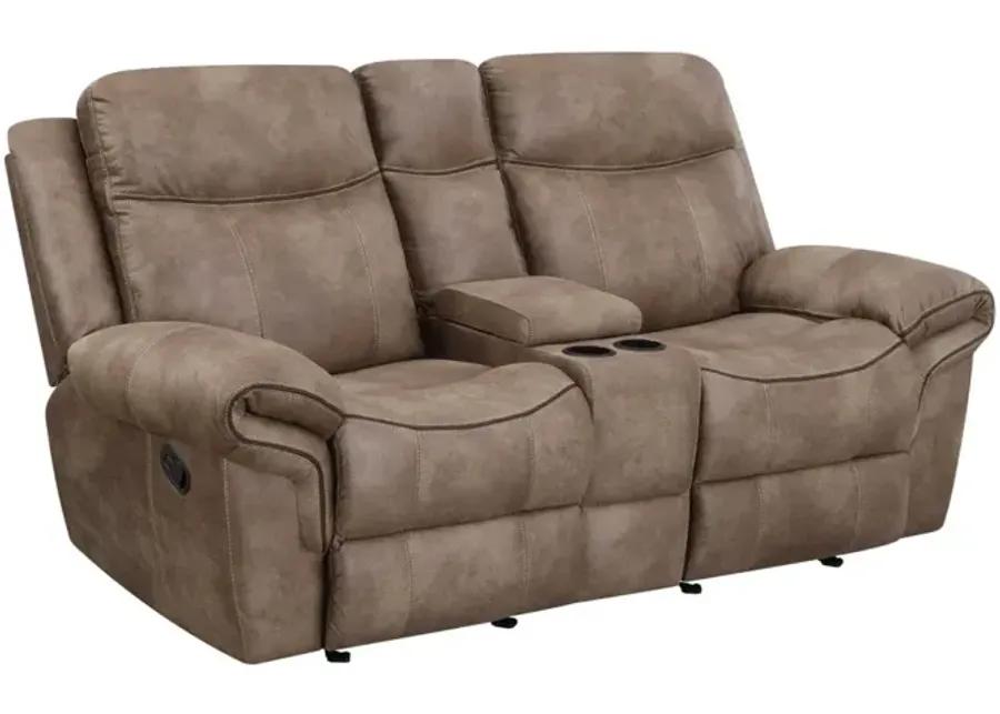 NASHVILLE MANUAL GLIDER RECLINER CONSOLE LOVESEAT