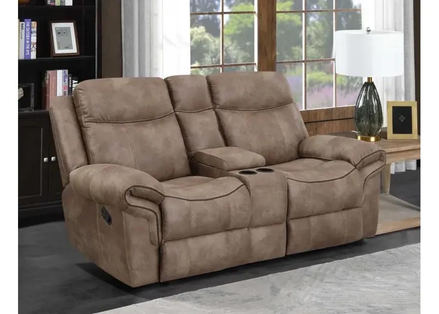 NASHVILLE MANUAL GLIDER RECLINER CONSOLE LOVESEAT