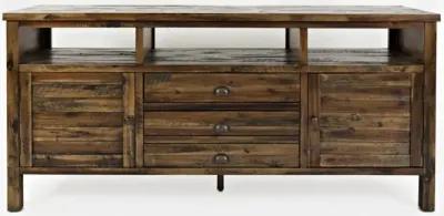 Artisans Craft 70 Inch Dakota Oak Media Entertainment TV Stand