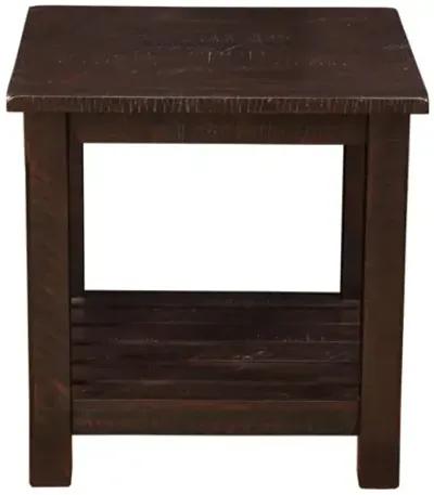 Martin Svensson Barn Door Collection End Table in Espresso