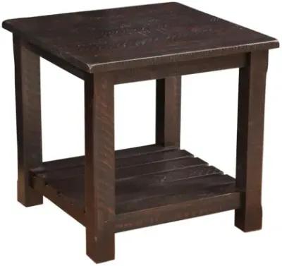 Martin Svensson Barn Door Collection End Table in Espresso