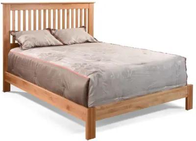 Archbold Shaker Queen Tuscan Brown Slat Headboard & Footboard