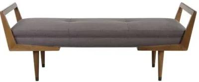 Uttermost Waylon Taupe Gray Bench