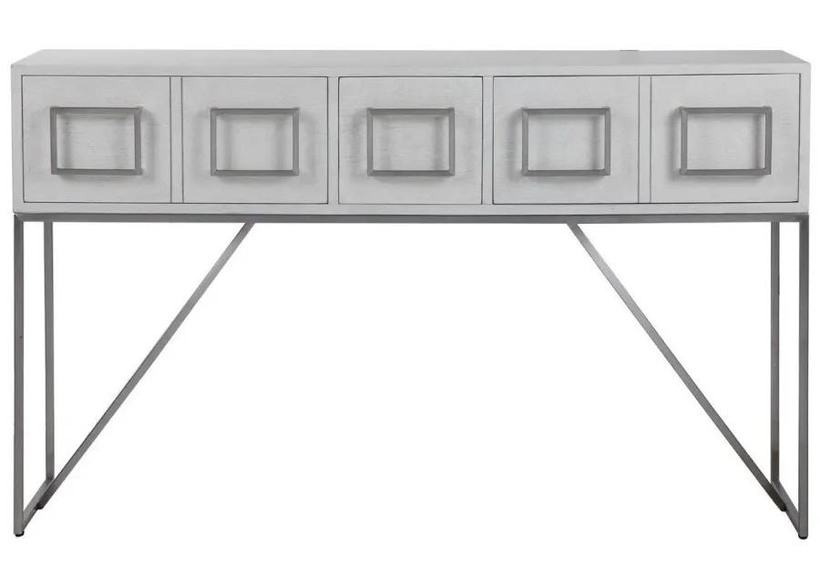 ABAYA SOFT WHITE CONSOLE TABLE