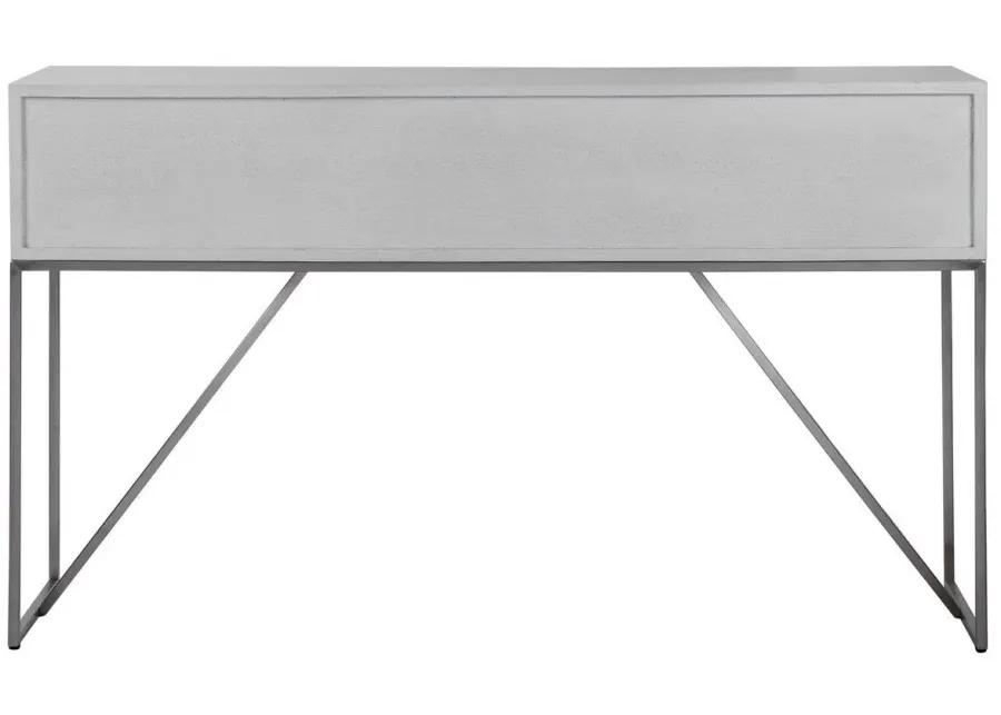 ABAYA SOFT WHITE CONSOLE TABLE