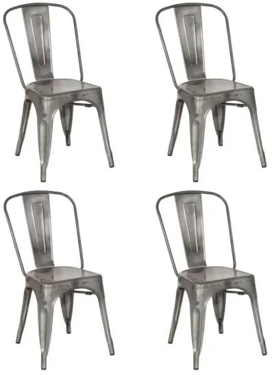 Chintaly Galvanized Steel Side Chair