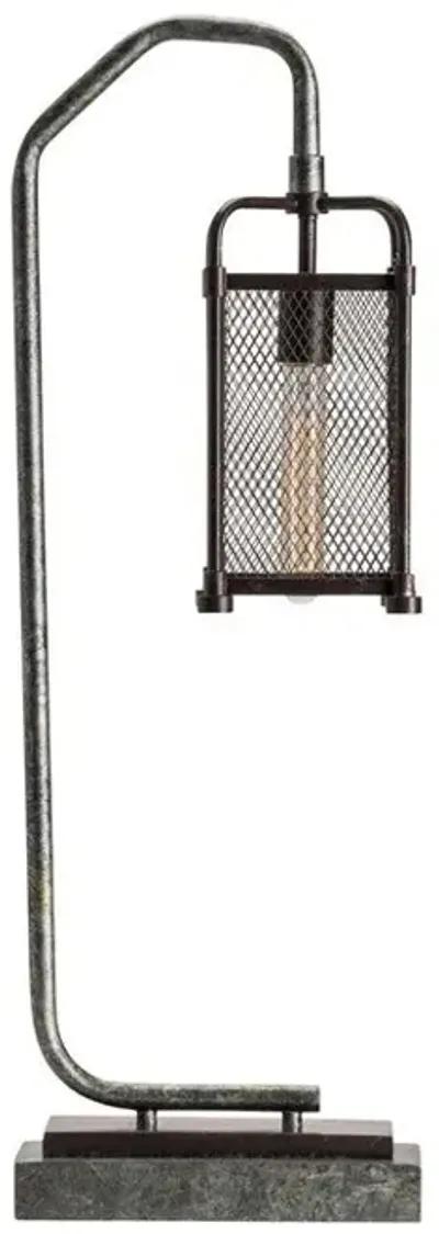 Crestview Chicago Pewter/Rust Table Lamp