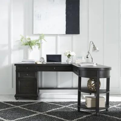 Liberty Furniture Chalkboard L-Shaped Desk Set Harvest Home