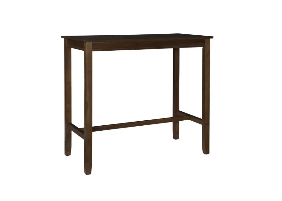 CLARIDGE 42" BAR HEIGHT PUB TABLE - RUSTIC BROWN