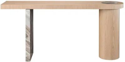 NOMAD CROYDON TECH OAK CONSOLE TABLE