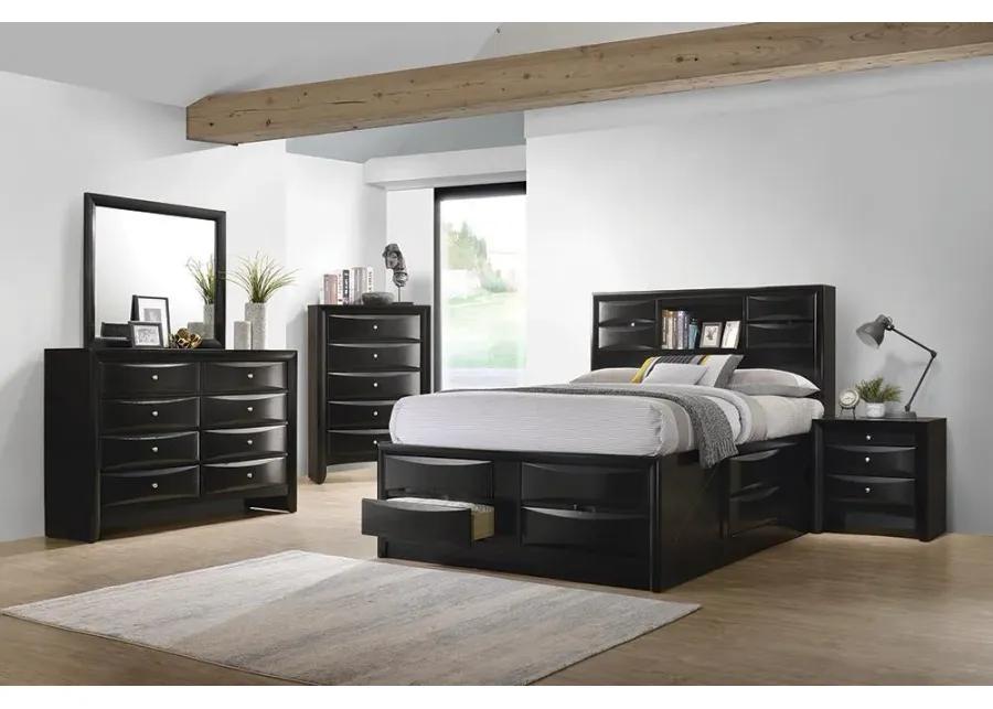 BRIANA EASTERN KING STORAGE BED BLACK