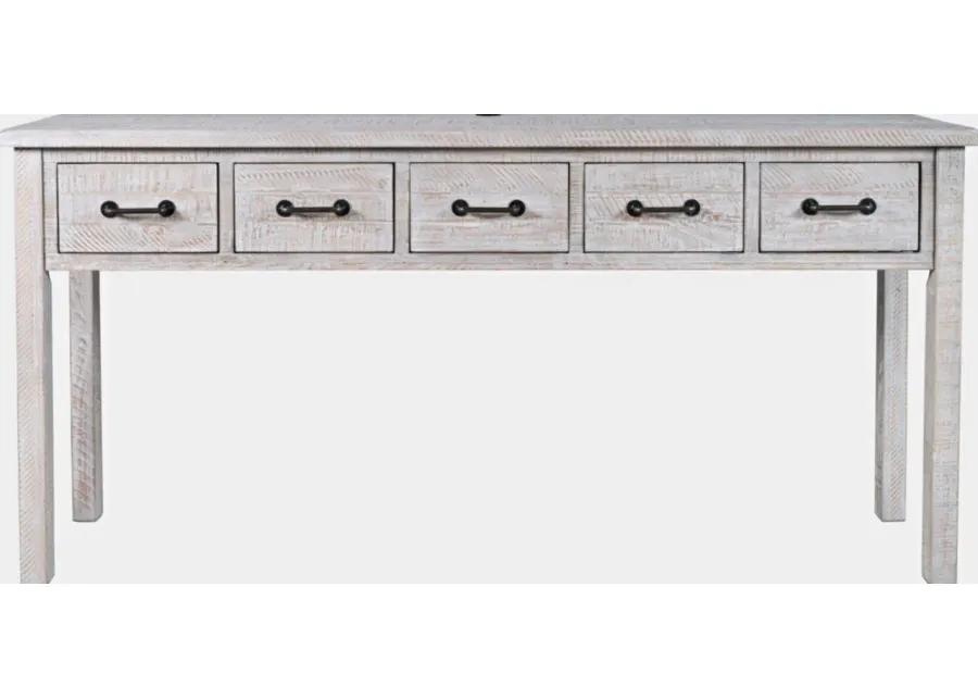 NORTH COAST 3 DRAWER ACCENT CONSOLE WHITE WASH