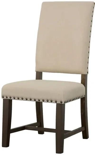 Coaster Twain Upholstered Dining Side Chair Beige