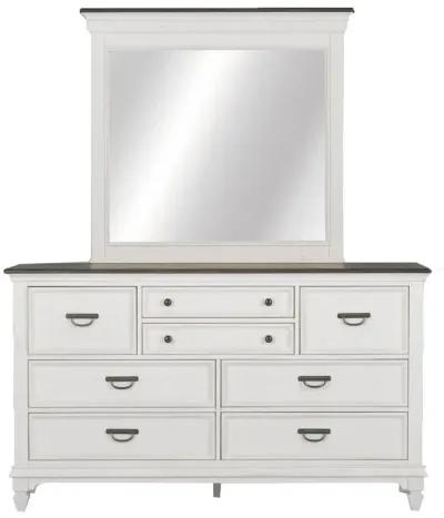 Liberty Furniture Complete California King Set Panel Bed, Dresser, Mirror & Nightstand Allyson Park