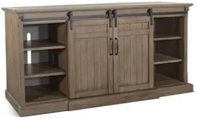 Sunny Designs Doe Valley Buckskin TV Stand 78 Inch Console with Fireplace Option