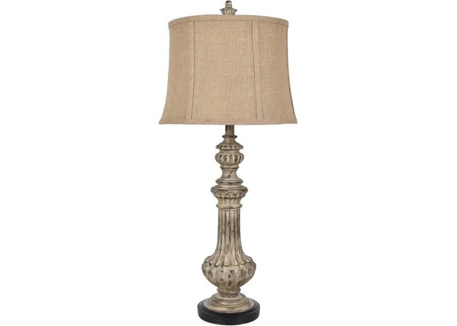 CAMERON BEIGE/BLACK TABLE LAMP