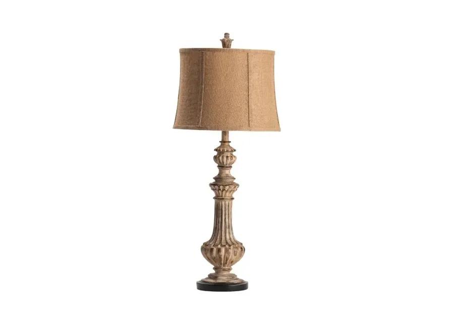 CAMERON BEIGE/BLACK TABLE LAMP