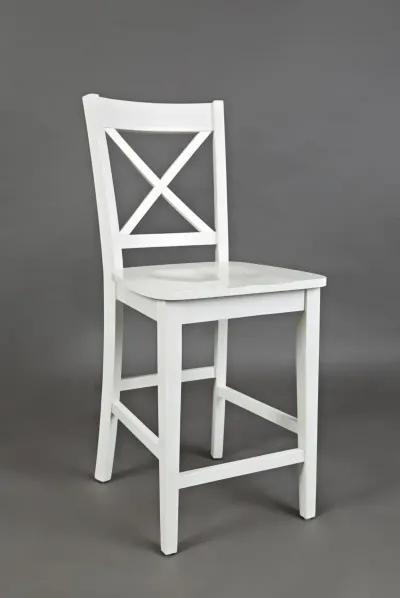 Jofran Simplicity X-Back Stool Paperwhite