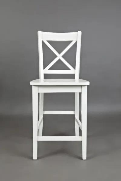 Jofran Simplicity X-Back Stool Paperwhite