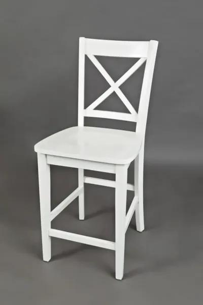 Jofran Simplicity X-Back Stool Paperwhite