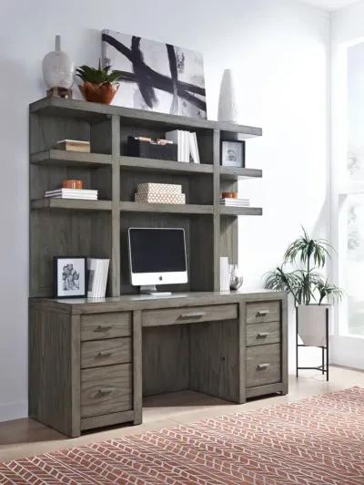 Aspenhome Modern Loft Greystone Executive Desk