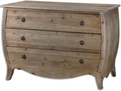 Uttermost Gavorrano Pine Bombe Foyer Chest