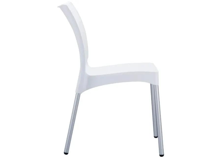 VITA RESIN OUTDOOR DINING CHAIR WHITE