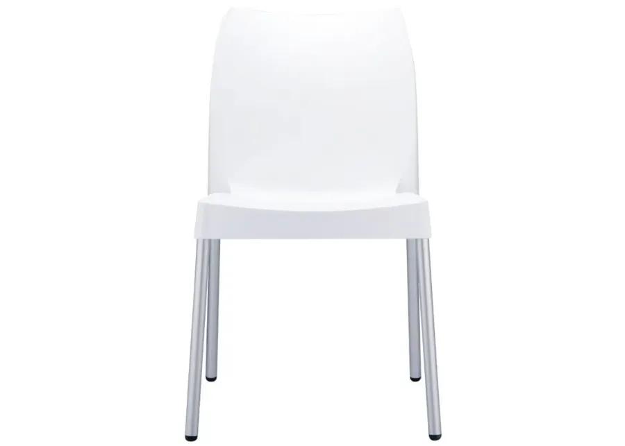 VITA RESIN OUTDOOR DINING CHAIR WHITE