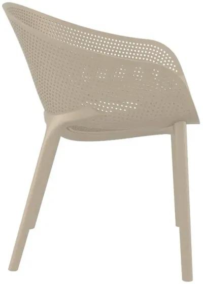 Compamia Sky Pro Stacking Dining Chair Taupe