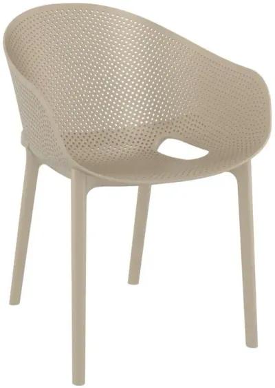 Compamia Sky Pro Stacking Dining Chair Taupe