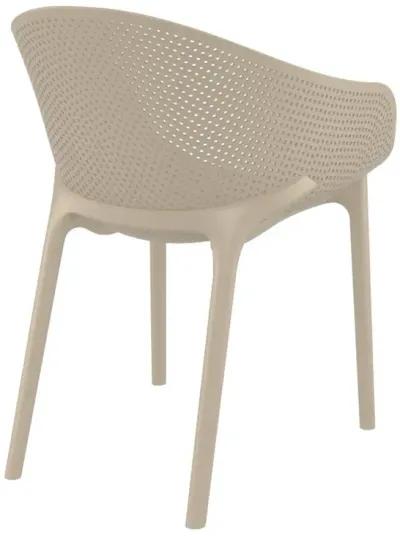 Compamia Sky Pro Stacking Dining Chair Taupe