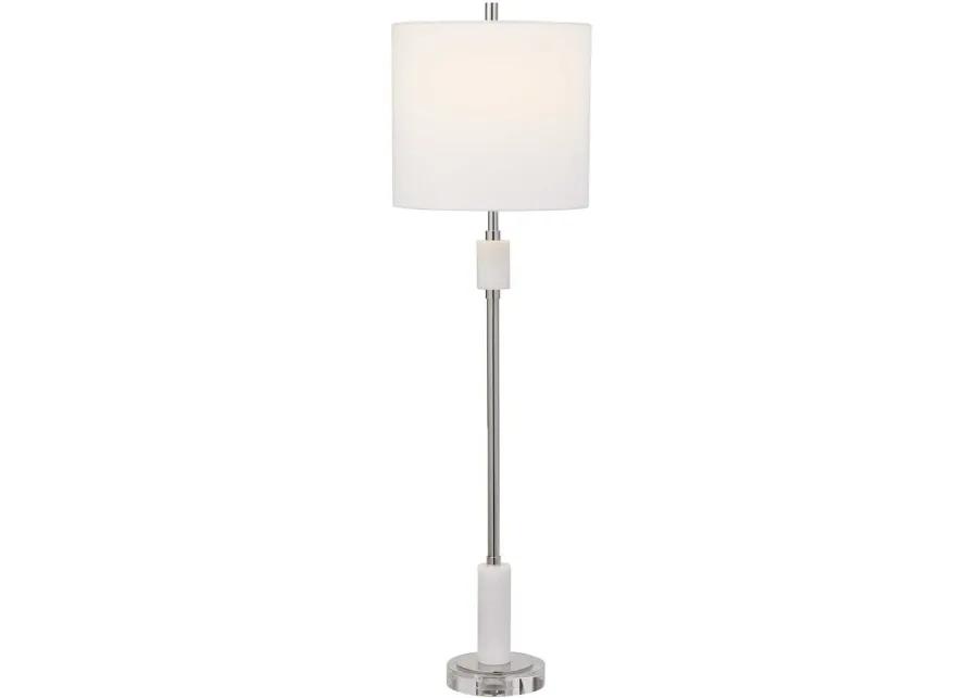 SUSSEX POLISHED NICKEL BUFFET LAMP