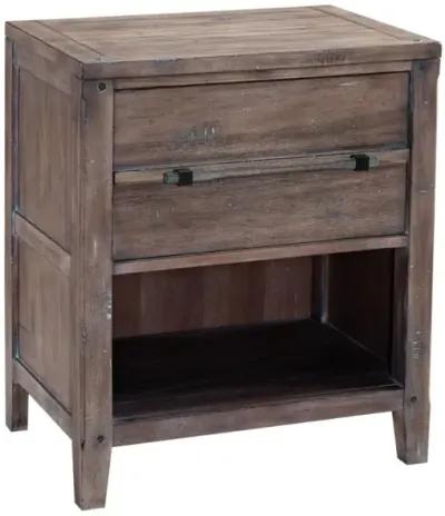 American Woodcrafters Complete Queen Bedroom Set Grey Panel Bed, Dresser, Mirror, Nightstand & Chest Weathered Grey Aurora